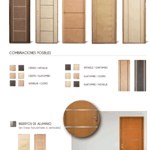 PLACAS COMBINADAS DE ABRIR Y CORREDIZAS DE EMBUTIR